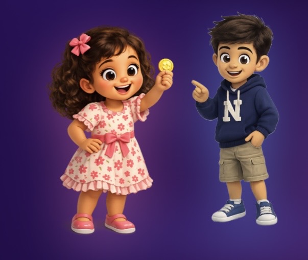 Bela e Nino, os avatares oficiais da Turma da Bela e do Nino